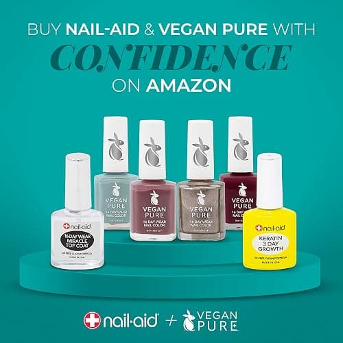 Nail-Aid Keratin 3 Day Growth Nail Treatment & Strengthener, Clear, 0.55 Fl Oz thumbnail 6