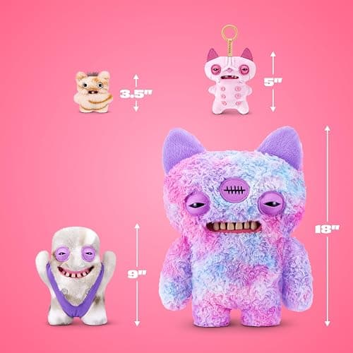 Fuggler Nipple Fuggs 9 Inch (Shameless Goof) by ZURU | Funny Ugly Monster with signature teeth, soft & huggable collectible plush, for fans & collectors, gift for tweens & teens thumbnail 3