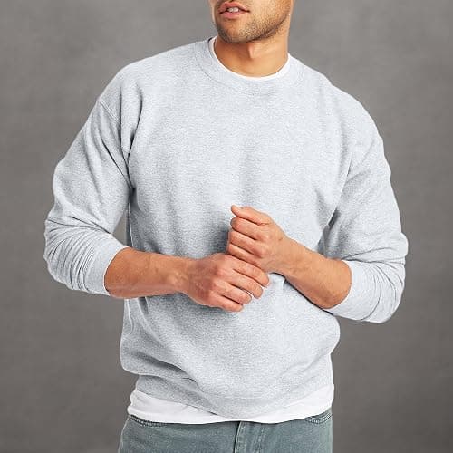Hanes Men's Sweatshirt, EcoSmart Fleece Crewneck Sweatshirt, Big & Tall Available, 1 or 2-Pack thumbnail 8