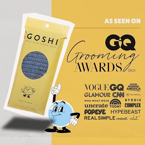 GOSHI Exfoliating Shower Towel - Rip-Resistant Exfoliating Washcloth for All Skin Types - Made in Japan thumbnail 4