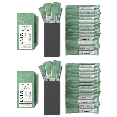 GO Travel Size Mouthwash Packets – Individual Mini Single Packets for Fresh Breath - TSA Compliant - Smart Packet Design to Reduce Travel Bottle Waste. Alcohol-Free. - Image 1