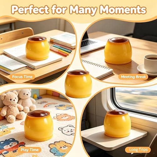 Crunchy Pudding Squishy Stress Ball, Unique Squishy Crunchy Squeeze Toy for Stress Relief thumbnail 6