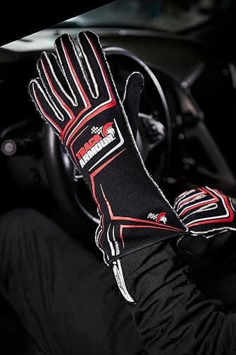 TRACK ARMOUR] Series 4 Auto Racing Glove, SFI 3.3/5, Nomex Fabric, Silicon Grip, Fire Retardant, Flame Resistant, Driving, Karting, Sim Racing thumbnail 6