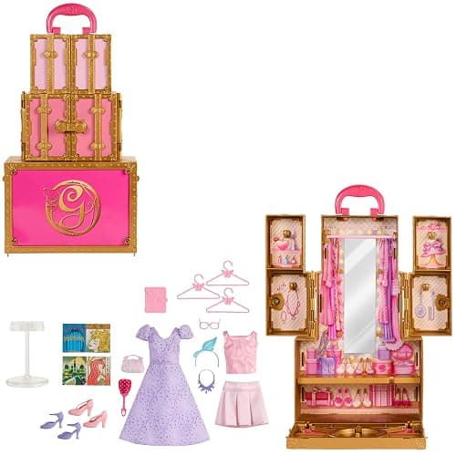 Mattel Universal Pictures’ Wicked Glinda’s Glamorous Closet with 2 Unique Looks, Surprises & 13 Accessories, Inspired by The Movie - Image 1