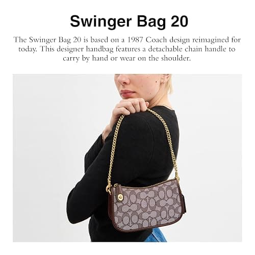 The Coach Originals Signature Jacquard Swinger 20 with Chain thumbnail 2