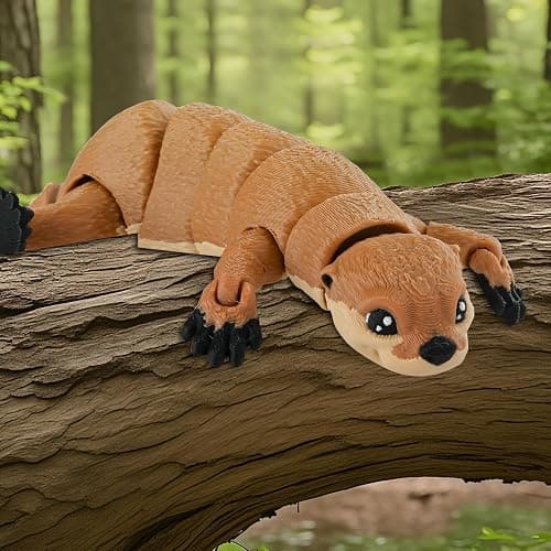 GemmiCho 3D Printed Animals, 5.7" Sea Otter Toy, 3D Printed Ottor for Stress Relief, Easter Eggs Sea Otter Figurines, Easter Basket Stuffers Toys for Boys Kids Teen 5-7 4-6 8-12 (Otter Toy) thumbnail 7