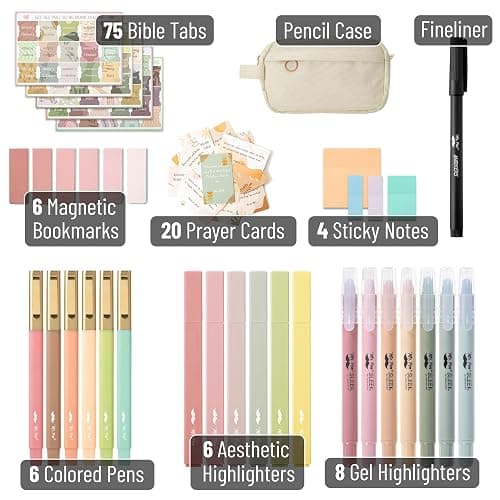 Mr. Pen- Bible Journaling Kit, Bible Study Supplies, No Bleed Bible Highlighters and Pens No Bleed, Christmas Gift thumbnail 3