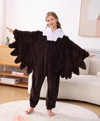 Magicmode Animal Onesie Pajamas for Kids, Soft Flannel Halloween Cosplay Costume for Boys Girls thumbnail 6