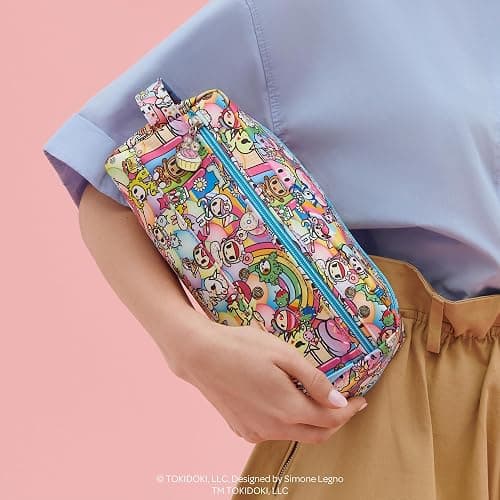 JuJuBe x tokidoki 20th Anniversary Celebration Be Dapper Toiletry Cosmetic Bag, Cute Zippered Pouch Bag for Women and Girls, Ideal Organization for Travel, Luggage, School, Work, Machine Washable thumbnail 6