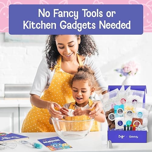Baketivity x Duff Goldman Monster Cupcakes Baking Kit for Kids | Cooking Set with Premeasured Ingredients, Decorating Supplies, STEM Activities - Creative Treats Perfect for Girls and Boys thumbnail 7