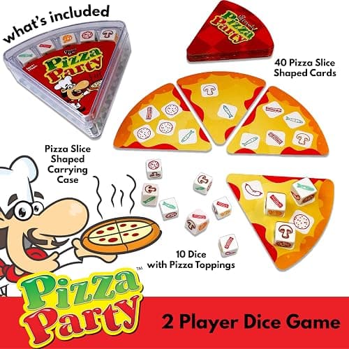 University Games, Pizza Party Dice Game, Dice Game for Kids and Families, Ages 6+ thumbnail 3