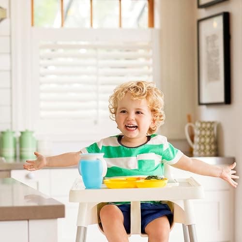 Munchkin Sippy Cup for 6 Month Old and Up, Spill Proof Miracle 360 Toddler Cups with Transition Handles, 7 Ounce, 2 Pack, Blue/Green thumbnail 3