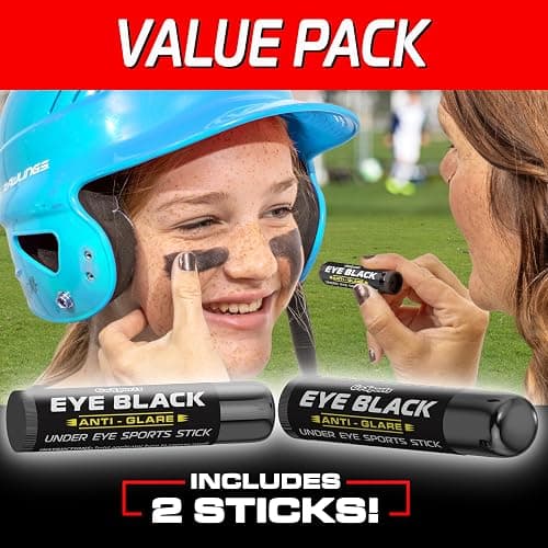 GoSports Anti Glare Eye Black Sports Stick for Football, Baseball, Softball & More - 2 Pack Under Eye Sports Paint Sticks thumbnail 5