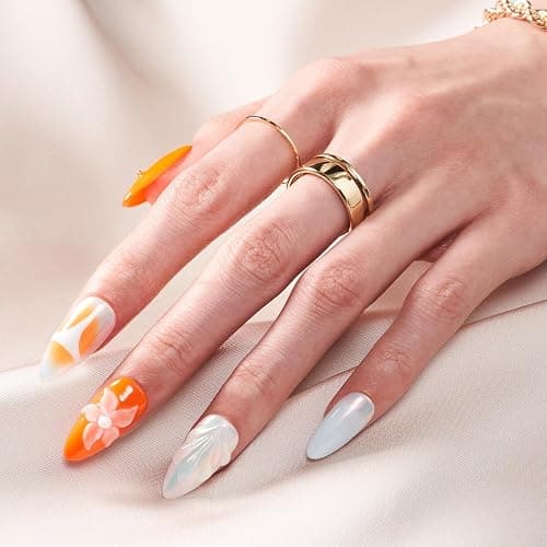 Quaferen Almond Nail Tips Short: 240pcs Pre-shape Acrylic Fake Nails Tips Almond Shape - 12 Sizes Soft Gel Full Cover Clear Gelly Press on False Tip for Nail Extension Salon Home thumbnail 2