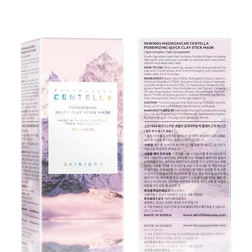 SKIN1004 Poremizing Quick Clay Stick Mask, Face Mask Skincare for Pore Minimizing, Facial Clay Mask with Centella, Pore Minimizer for Sebum Control, Pink Mud Mask, Korean Skin Care, 0.95 oz / 27g thumbnail 9