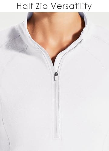 Willit Women's Fleece Running Jacket Pullover Thermal Equestrian Shirt Golf Shirt Long Sleeve Half Zip Exercise Winter Gear thumbnail 5