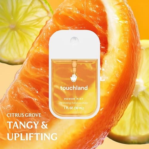 Touchland Hydrating Hand Sanitizer Spray, JUICY 5 Set (Citrus, Berry, Watermelon, Peach, Mango), 1 FL. OZ. Travel Size Power Mist Sprays (Set of 5) thumbnail 7