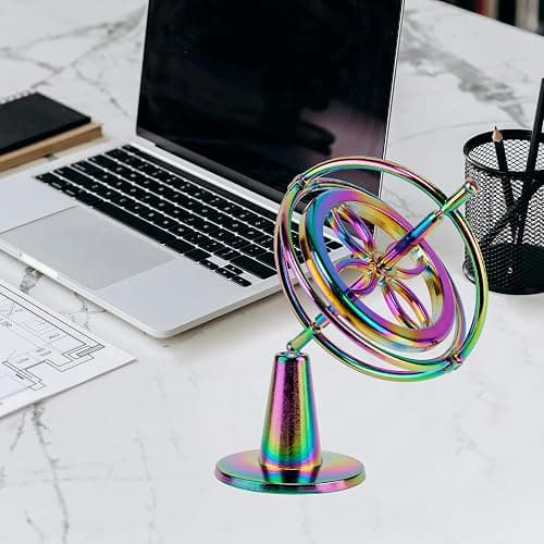 QLKUNLA Gyroscope Toy Metal Anti Gravity Rotating Desk Gyroscope Flying Motion Balance Physics Toy Educational Training Gift thumbnail 2