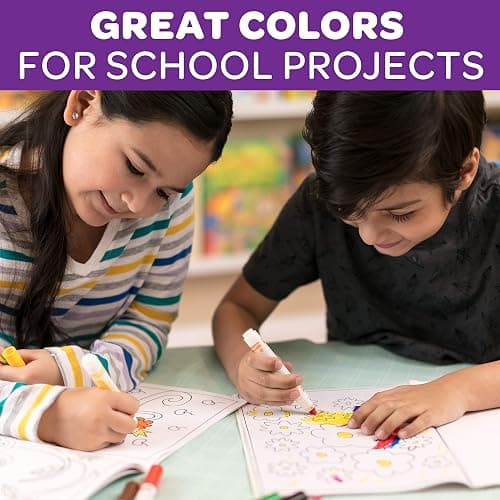 Crayola Broad Line Markers (12pk), Bulk School Coloring Markers for Kids, Teacher Classroom Must Haves, Back to School Essential Supplies for Preschool & Kindergarten - 10 Count (Pack of 12) - Markers Bulk thumbnail 6