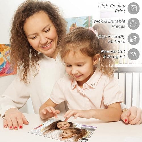 GifXify Custom Puzzles from Photos - 300/500/1000-Piece Custom Puzzle with Picture & Text - Personalized Jigsaw Puzzle for Adults & Kids - Family, Wedding, Pet, Birthday Gift thumbnail 5