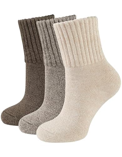 CLOSEMATE Womens Thick Full Cushioned Thermal Warm Boot Socks for Winter 3 Pairs - Image 1