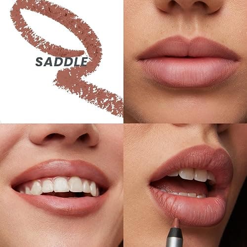 Wonderskin Lipliner Pencil - 360 Contour Lipliner, Long Lasting, Sharpenable, Waterproof and Transfer-Proof Brown Lip Liner Pencil (Saddle) thumbnail 2