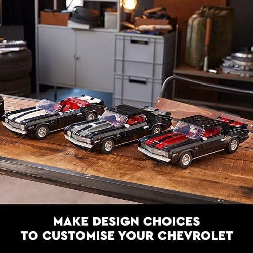 LEGO Icons Chevrolet Camaro Z28 10304, Customizable Classic Car Replica Model Building Kit, 1969 Vintage American Muscle Car, Great Gift Idea for Teens and Adults thumbnail 5