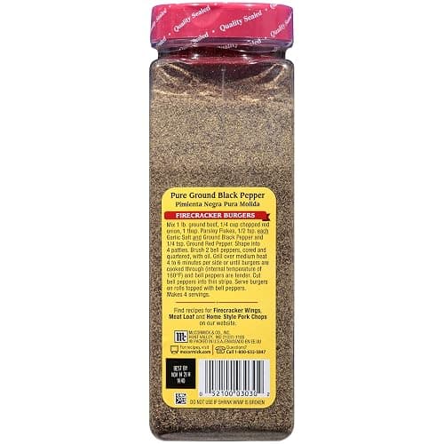 McCormick Black Pepper, Pure Ground, Non GMO, Hand-Harvested, Enjoy Distinctive Pepper Flavor While Cooking & Tableside, 16 oz thumbnail 24
