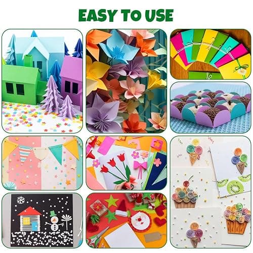 TUXIYA 300 Sheets 5" X 7" Colored Cardstock, 50 Assorted Colors Construction Paper Card Stock Printer Paper for Printing, Card Making, DIY Crafts,School Supplies,Party Decorations (180GSM/65LB) thumbnail 7