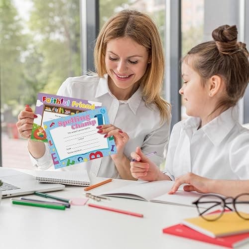 EYxsaxenk School Student Award Certificates - 60 Pcs Colorful End of School Year Superlatives Certificates Graduation Recognition Award Certificates of Achievement for Student Reward School Prizes thumbnail 6