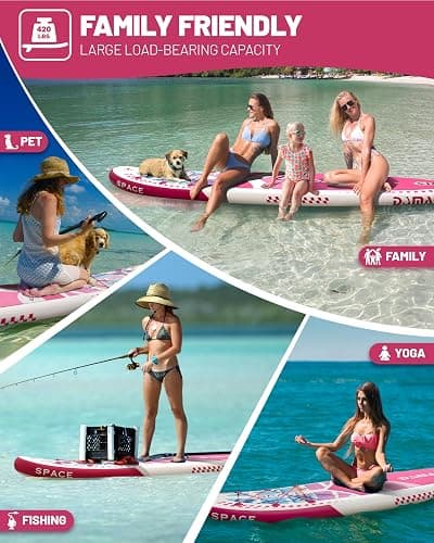 DAMA 11'*34"*6" Inflatable Paddle Board, Paddle Boards for Adults,Sup,Lightweight and Durable, Easy to Inflate, Versatile in Style, Fully Functional, Equipped w/High Grade Accessories. thumbnail 7