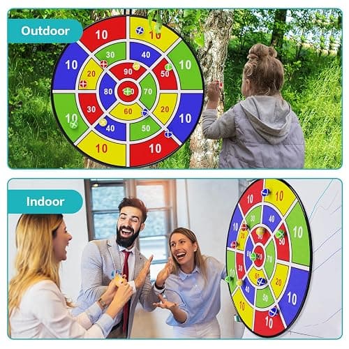 BooTaa 29" Large Dart Board for Kids, Kids Dart Board with Sticky Balls, Boys Toys, Indoor/Sport Outdoor Fun Party Play Game Toys, Birthday Gifts for 3 4 5 6 7 8 9 10 11 12 Year Old Boys Girls thumbnail 3