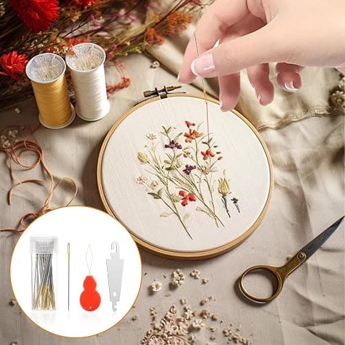 Boocalny 190pcs Cross Stitch Needles, Golden Large Eyes Sewing Needles + 12 Needle Threader, DIY Embroidery Needles in Transparent Box for Hand Sewing Cross Stitch Supplies Size 22# 24# 26# thumbnail 5