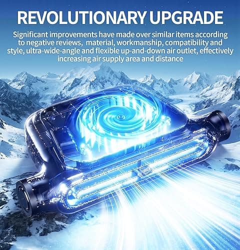 Car Seat Fan for Driver & Backseat - 2026 Upgraded Mini Portable USB Back Cooling Fan Kids Baby Quiet headrest Neck Fan Accessories with 3 Adjustable Wind Speeds for Almost Vehicle Jeep Van RV Truck thumbnail 3