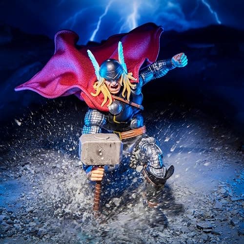 Marvel Legends Maximum Series Thor, Deluxe Thor Comics Collectible 6-Inch Action Figure; Articulation for Mighty Poses; Accessories Fit for a God of Thunder | Marvel Legends 6 Inch Action Figure Maximum Series Deluxe - Thor thumbnail 2