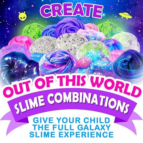 Original Stationery Galaxy Slime Kit for Kids Ages 8–12, DIY Space Slime Set with Glow-in-The-Dark Stickers & Galactic Glitter, Fun Cosmic Craft for Creative Play, for Boys & Girls thumbnail 4