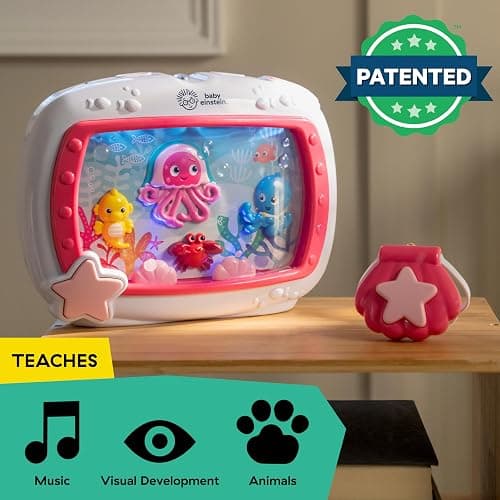 Baby Einstein Sea Dreams Soother Musical Crib Toy and Sound Machine, Pink, Newborn and up thumbnail 6