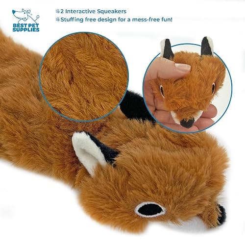(2 Pack) Racoon & fox dog toys thumbnail 4
