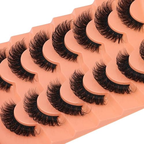 JIMIRE Mink Lashes Natural Fluffy False Eyelashes Volume Wispy 15MM Thick Fake Lashes Look Like Eyelash Extensions Pestañas 7 Pairs Pack thumbnail 4