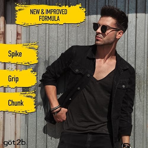 Got2B Glued Styling Spiking Hair Gel 2 - 6 oz tubes + 1 Travel 1.25 oz tube thumbnail 5