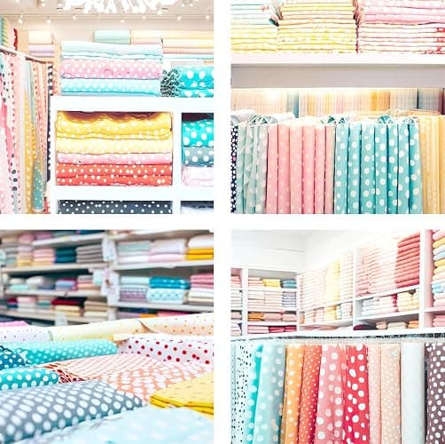Barcelonetta | Poly Cotton Fabric for Sewing | Broadcloth Fabric | by The Yard | 60" Wide Roll | Lightweight, Breathable | Lining, Home Textile, Skirts, Tote Bags (Baby Blue, 10 Yard) thumbnail 8