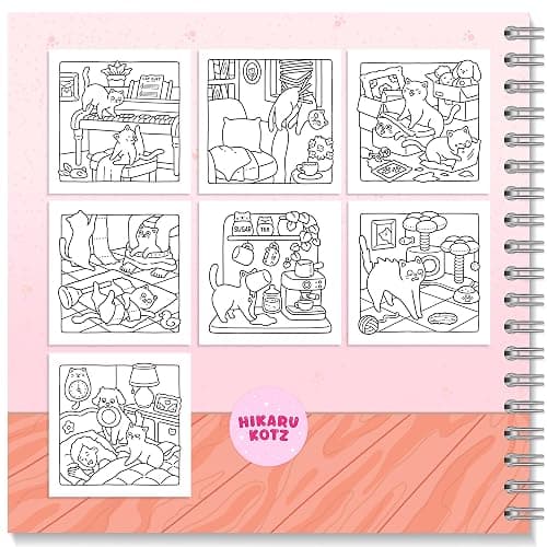 Naughty Cats: Cattitude Coloring Book for Adults and Teens thumbnail 2