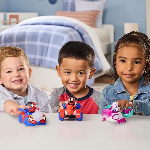 Marvel Spidey and his Amazing Friends Action Figure and Toy Vehicle 3 Pack, 3 Poseable 3-Inch Figures, 3 Vehicles, 3 Accessories, Super Hero Toys, 3+ thumbnail 5