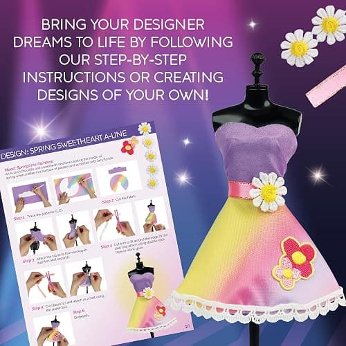 MindWare Run The Runway Fashion Design Kit for 8 Year Olds and Up thumbnail 7