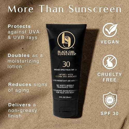 Black Girl Sunscreen Original SPF 30 Face & Body Sunscreen 3 Oz 2-Pack | Two moisturizing SPF 30 face and body sunscreens that blend seamlessly with no white cast. thumbnail 3
