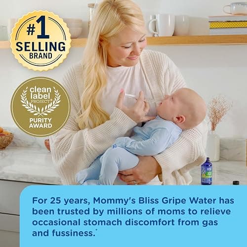 Mommy's Bliss Gripe Water Original, Infant Gas & Colic Relief, Gentle & Safe, 2 Weeks+, 4 Fl Oz (Pack of 1) thumbnail 4