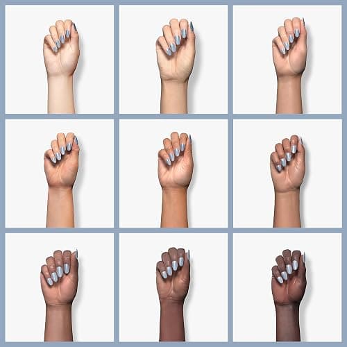 GAOY Jelly Nude Blue Gel Nail Polish, 16ml Sheer Neutral Translucent Soak Off Gel Polish, UV Light Cure for Nail Art DIY, 1722 Hazy Blue - Hazy Blue thumbnail 4