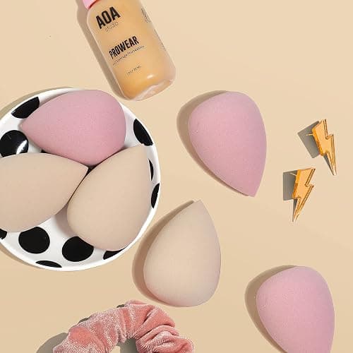AOA Studio Collection Makeup Mochi Sponge Set Makeup Blender Latex Free and High-definition Set of 6 Makeup Blender For Powder Cream and Liquid Wonder Blender Beauty Cosmetic (6 Count) thumbnail 9