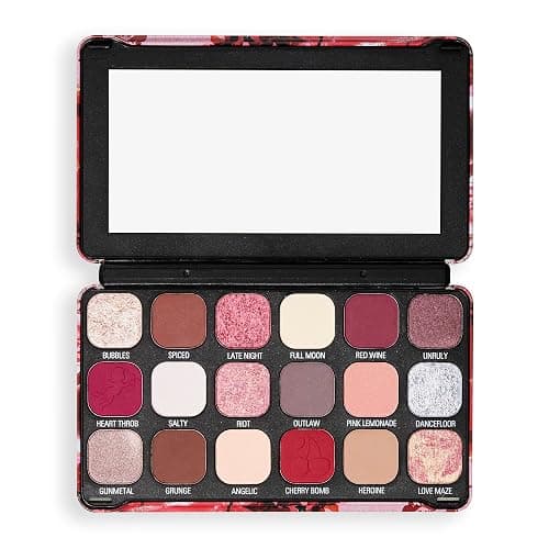 Revolution Beauty, Forever Flawless Lidschattenpalette, 18 Hochpigmentierte Matt- & Schimmertöne, Vegan & Ohne Tierversuche, Cherry Rebel - Cherry Rebel Red thumbnail 3