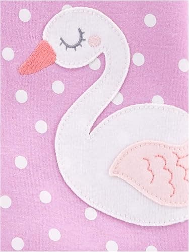 Simple Joys by Carter's Girls' 3-Pack Snug Fit Footed Cotton Pajamas thumbnail 2